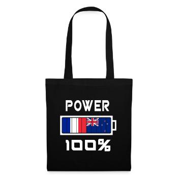 New Zealand and France Power 100% - Tote Bag - black - Front