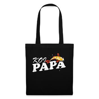 KOI Papa Awesome Vintage Koi Lover T-Shirt - Tote Bag - black - Front