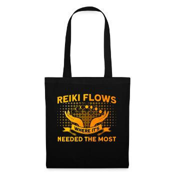 Symbole Reiki Maître Reiki Cadeau de Cristal Reiki - Sac en tissu - noir - Devant