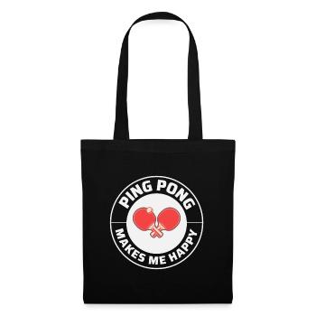 Ping Pong Master Entraîneur de Tennis de Table Paddle Player - Sac en tissu - noir - Devant