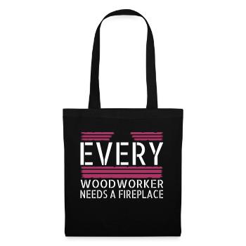 chainsaw carpenter jokes carpenter funny plumber - Tote Bag - black - Front