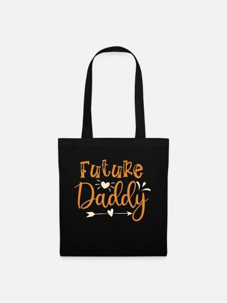 Future daddy - Stoffbeutel - Schwarz