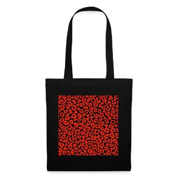 Peau d'animal avec style de couleur africaine - Sac en tissu - noir - Devant