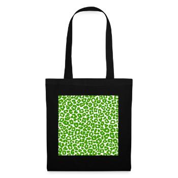 Peau d'animal avec style de couleur africaine - Sac en tissu - noir - Devant
