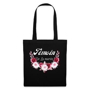 témoin de la mariée - Sac en tissu - noir - Devant