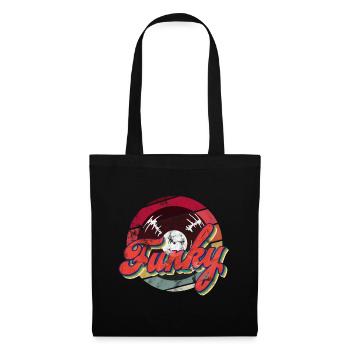 Funky Retro - Stoffbeutel - Schwarz - Vorne