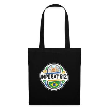 Imperatriz Brésil drapeau insigne voyage souvenir timbre - Sac en tissu - noir - Devant