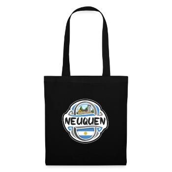 Neuquen Argentine Drapeau Badge Voyage Souvenir Timbre - Sac en tissu - noir - Devant