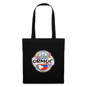 Ormoc Philippines Flag Badge Souvenir de Voyage Timbre - Sac en tissu - noir - Devant