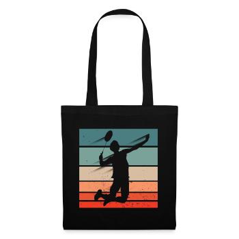 Badminton Player Jump Smash - Tote Bag - black - Front