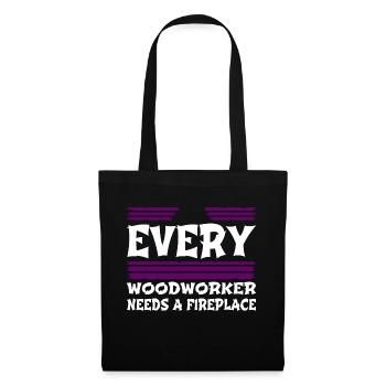 fun lets play carpenter tshirts job funny quote - Tote Bag - black - Front