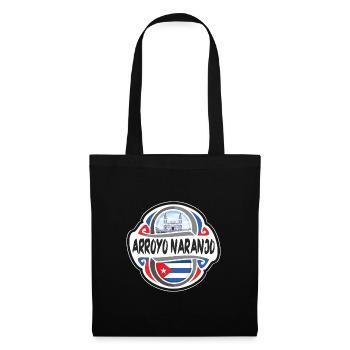 Arroyo Naranjo Cuba Flag Travel Souvenir Badge Sta - Tote Bag - black - Front