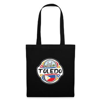 Toledo City Philippines Flag Travel Souvenir Badge - Tote Bag - black - Front