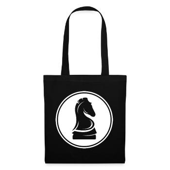 rook horse icon logo icon graphic illustration - Tote Bag - black - Front