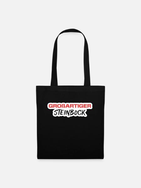 Steinbock Statement Tierkreiszeichen Esoterik - Stoffbeutel - Schwarz