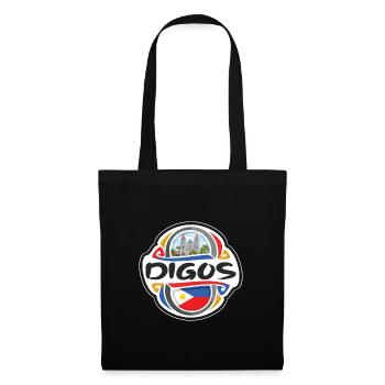 Digos Philippines Flag Badge Travel Souvenir Stamp - Tote Bag - black - Front