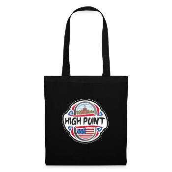 High Point USA Drapeau des États-Unis Souvenir de voyage - Sac en tissu - noir - Devant