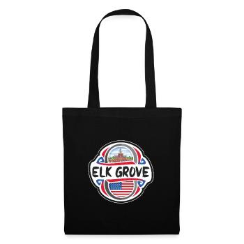 Elk Grove USA Drapeau des États-Unis Souvenir de voyage B - Sac en tissu - noir - Devant