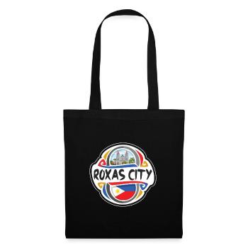 Roxas City Philippines Drapeau Voyage Souvenir Badge - Sac en tissu - noir - Devant
