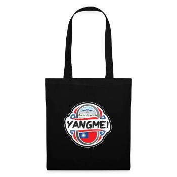 Yangmei Taiwan Flag Badge Souvenir de voyage Timbre souvenir - Sac en tissu - noir - Devant