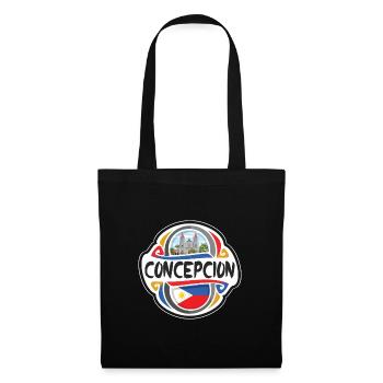 Concepcion Philippinen Flagge Reise Souvenir Abzeichen - Stoffbeutel - Schwarz - Vorne