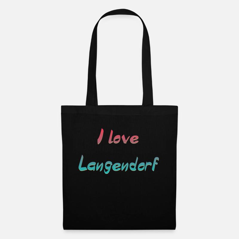 Langendorf - Stoffbeutel - Schwarz