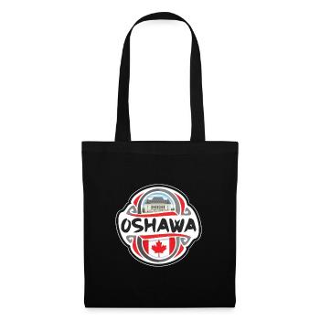 Insigne du drapeau du Canada d’Oshawa Timbre souvenir de voyage - Sac en tissu - noir - Devant