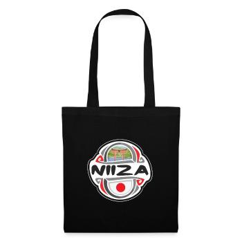 Niiza Japon Drapeau Badge Voyage Souvenir Timbre - Sac en tissu - noir - Devant