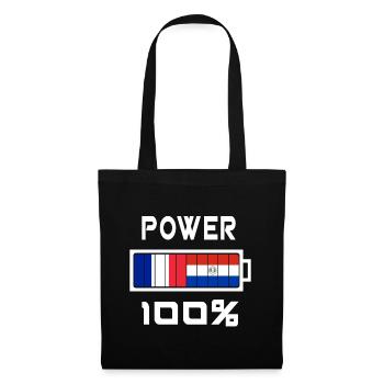 Paraguay and France Power 100% - Tote Bag - black - Front