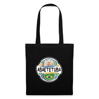 Abaetetuba Brésil Drapeau Badge Voyage Souvenir Timbre - Sac en tissu - noir - Devant