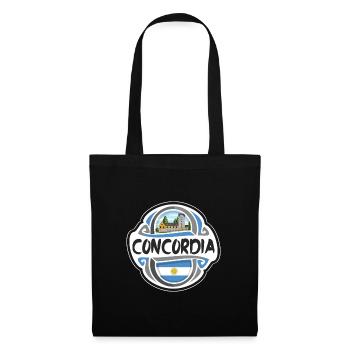 Concordia Argentina Flag Travel Souvenir Badge Sta - Tote Bag - black - Front