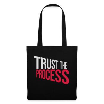 trust the process Quote - Tote Bag - black - Front