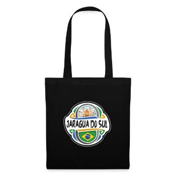 Jaragua do Sul Brazil Flag Travel Souvenir Badge S - Tote Bag - black - Front