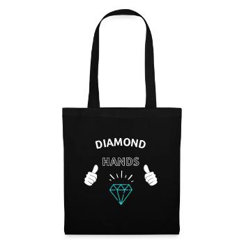 Diamond Hands Crypto - Sac en tissu - noir - Devant