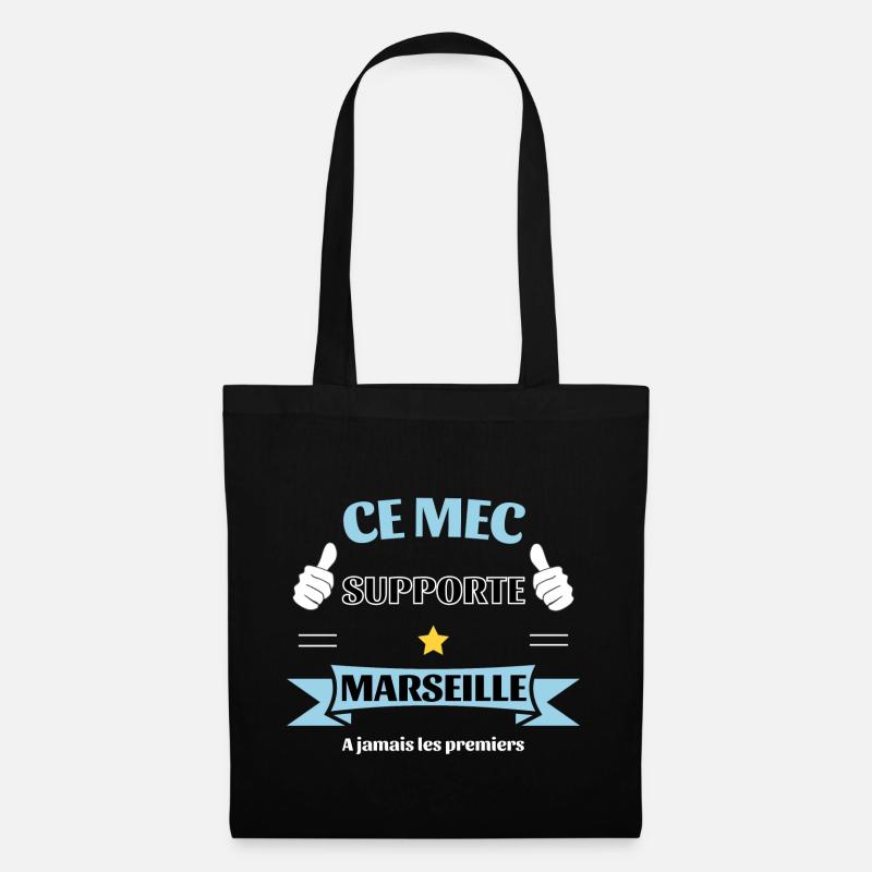 Ce mec supporte Marseille - Sac en tissu - noir