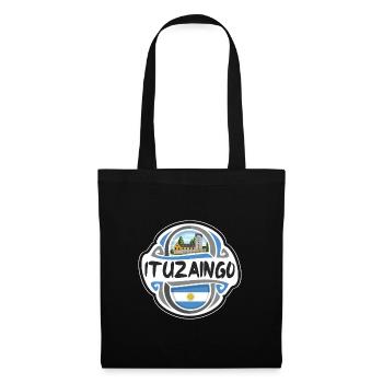 Ituzaingo Argentina Flag Travel Souvenir Badge Sta - Tote Bag - black - Front