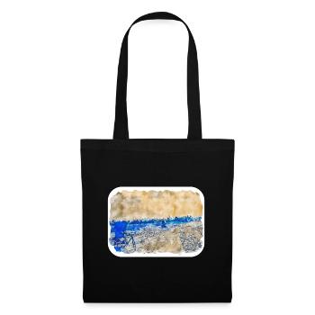 Dhaka Bangladesh Watercolor Sketch Drawn Illustrat - Tote Bag - black - Front