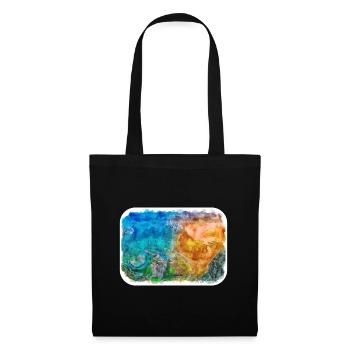 Norvège Aquarelle Esquisse Dessinée à la main Illustration - Sac en tissu - noir - Devant