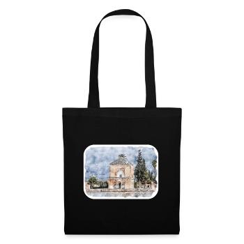 Marrakech Morocco Watercolor Sketch Illustration - Tote Bag - black - Front