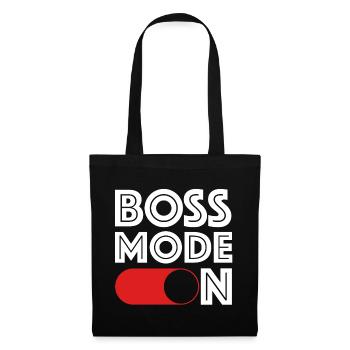 Mode Boss sur | Affaires, dictons drôles, amusement - Sac en tissu - noir - Devant