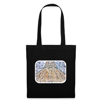 Spain Watercolor Sketch Hand Drawn Illustration - Tote Bag - black - Front