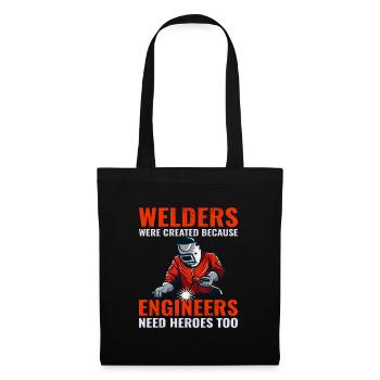 Welding Welder Metal Construction Ironworker Funny - Tote Bag - black - Front