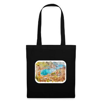 Spain Watercolor Sketch Hand Drawn Illustration - Tote Bag - black - Front