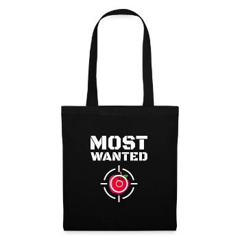 Most Wanted Apfelmost Apfelmoscht Moscht - Stoffbeutel - Schwarz - Vorne