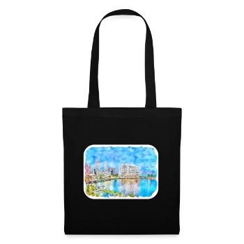Florida USA Watercolor Sketch Drawn Illustration - Tote Bag - black - Front