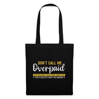 Real Estate Agent Broker Profession Real Estate - Tote Bag - black - Front