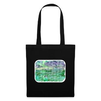 Norvège Aquarelle Esquisse Dessinée à la main Illustration - Sac en tissu - noir - Devant