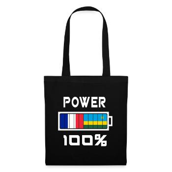 Rwanda and France Power 100 - Tote Bag - black - Front