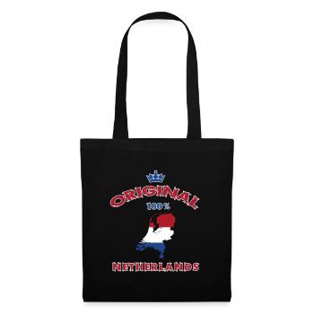 Design original 100 % drapeau des Pays-Bas - Sac en tissu - noir - Devant