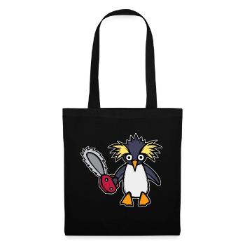 Oiseau Pingouin Animal Zoo Oiseau de mer Arctique - Sac en tissu - noir - Devant